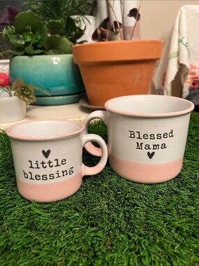 Sheffield Home Blessed Mama + Little Blessing Mugs - NWOT